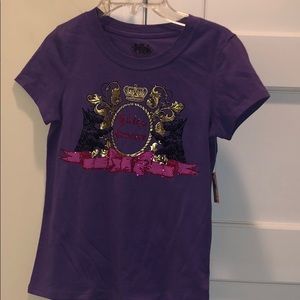 Juicy Couture Purple, Pink, Gold, Black T-Shirt